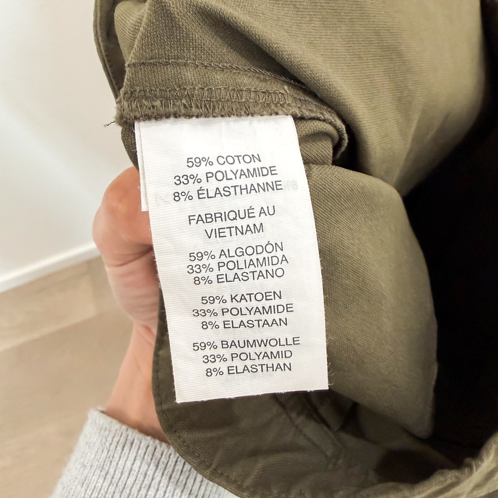 Vuori Getaway Carpenter Cargo Utility Wide Leg Pants Olive Green Oregano Boho M - Picture 6 of 6